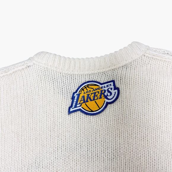 Zadig & Voltaire Lakers Nba X Zv Jumper 100% Cashmere Crewneck Sweater Large - Picture 6 of 12